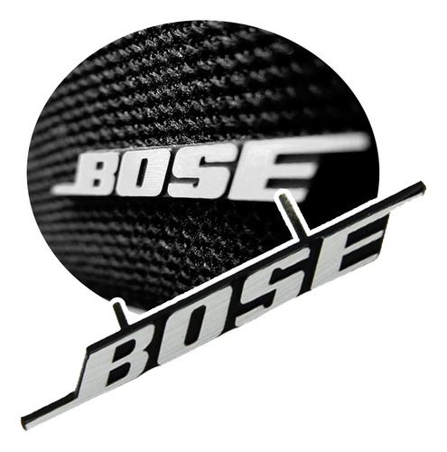 Mini Emblema Bose Alumínio - Mercedes Range Rover Audi Bmw