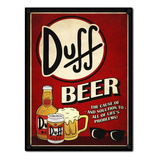#1229 - Cuadro Decorativo Vintage -  Beer Duff No Chapa Bar