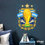 Vinilo Decorativo Futbol Campeon Mundial Argentina Copa