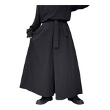 Calça Casual Harajuku Kimono Samurai De Pernas Largas