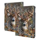 Camo Buck Deer Case iPad 10.2 Funda, iPad 7ª/8ª/9ª Gener.