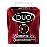 Condones Duo Ultrasensible X 3 Und - Unidad A $1504