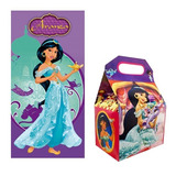 Princesa Jasmine 40 Cajas Dulceras Lona Personalizada Jazmin