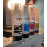 Pack De Tintas Epson T544 4 Colores Negro + Colores - Usadas