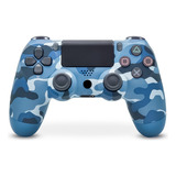 Control Gamepad Inalámbrico Aspor Camuflado Camuflaje Azul