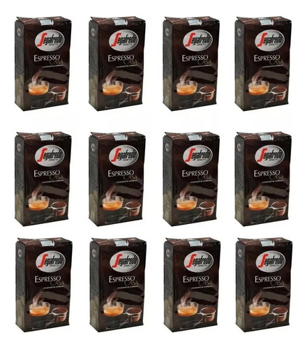 Pack X 12 Cafe Segafredo Expresso Casa Molido 250 Gramos