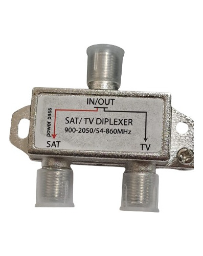 Diplexer Misturador De Sinais Vhf E Uhf + Satélite- 