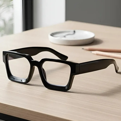 Lentes Anti Luz Azul Cuadrados Premium Gruesos Descanso Pc | Meses sin interés