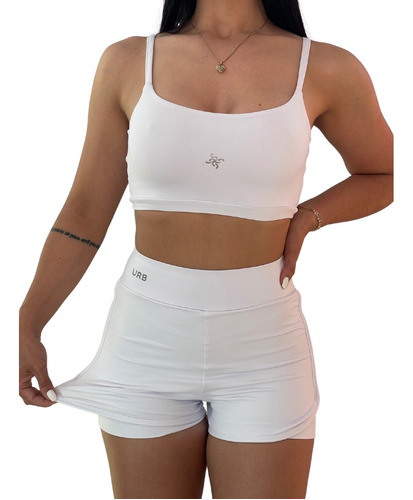 Conjunto Fitnes Feminino Top E Bermuda Dupla Preço Atacado