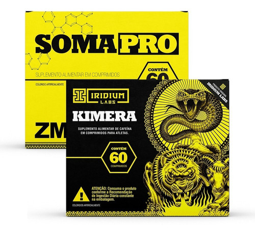 Kit Kimera Thermo + Soma Pro Zma C/60 Comprimidos Sabor Sem Sabor