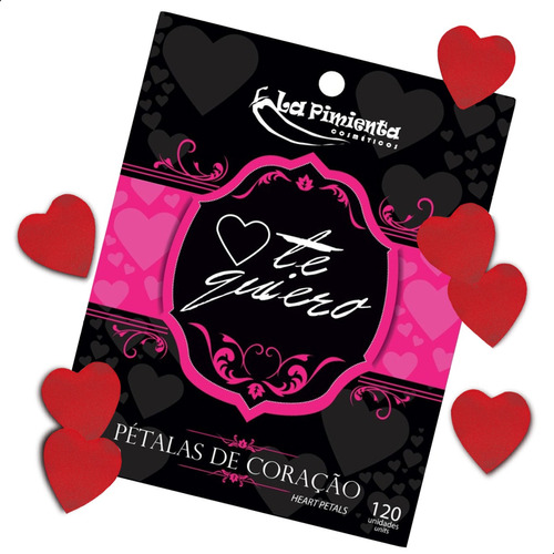 Pétalas Aromáticas 120unid Romântico Declaração Amor Coração