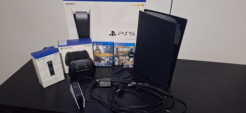 Ps5 Con Lectora,2 Juegos,1 Joystick Y Base De Carga 