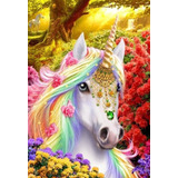 Diamond Painting Bordado Pintura Diamantes Unicornio 30x40cm