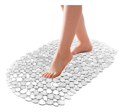 Alfombra De Baño Pvc Piedra Grande