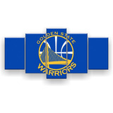 Quadro Decorativo Golden State Warriors 5pc