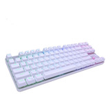  Teclado Mecanico Gamer Blanco Rgb Switch Cafe Gs200-b Tecla