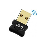 Adaptador Receptor Dongle 5.0 Bluetooth Usb Pc Laptop 