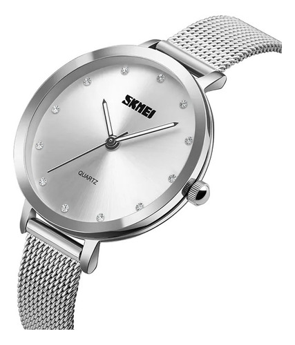 Reloj Elegante Para Dama Skmei 1291sl En Acero Inoxidable