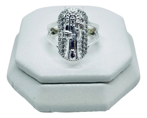 Anillo De Santa Muerte Con Piedra (dplata)