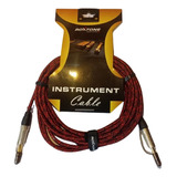 Cable Para Guitarra Roxtone Tela  Mallado Tela 6m