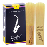 2 Palheta Sax Alto Vandoren Tradicional N° 2 Profissional