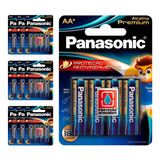 40 Pilhas Alcalinas Premium Aa Panasonic (10 Cart)