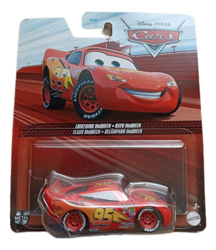 Disney Cars Pixar Rayo Mc Queen Metal Color Rojo Personaje Rayo Mcqueen