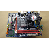 Placa Mae Pci Mb G41t Lga 775 + Processador E7400 + Cooler 