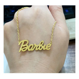 Collar Mujer Letras Inspirado En Barbie