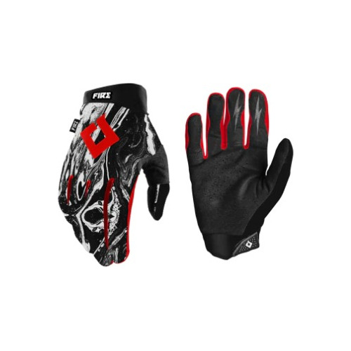 Guantes Mx Fire Acid Motocross Red Atv Mtb  Moto Nt Cross 