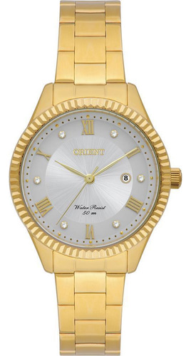 Relógio Orient Feminino Ref: Fgss1254 S3kx Casual Dourado