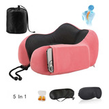 Almohada Para Viaje Cuello Espuma Viscoelástica 5 In 1