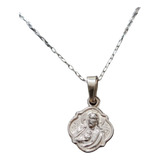 Collar Cadena Jesus Mujer Plata 925 + Caja Regalo