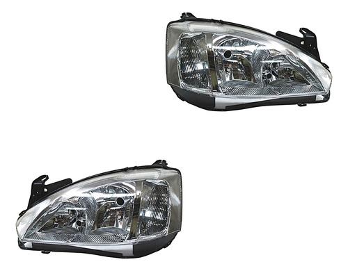 Par De Faros Chevrolet Corsa  2004 - 2008 5 Puertas 