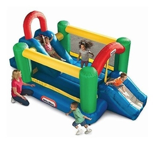 Little Tikes Jump Double Tobogan Trampolin Inflable Infantil