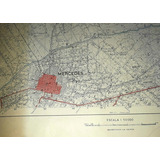 Antiguo Mapa Ciudad Mercedes Buenos Aires 1965 Esc. 1. 50000