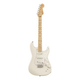 Guitarra Eléctrica Fender Artist Eob Sustainer Stratocaster De Aliso Olympic White Brillante Con Diapasón De Arce