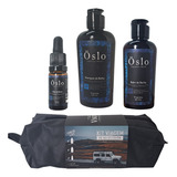 Kit  Shampoo Balm Óleo De Barba Necessaire Viking Oslo