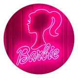 Letrero Luz Led Neón Silueta Barbie, Super Brillante!