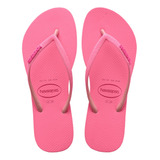 Chinelo Havainas Original Feminino Slim Neon Rosa