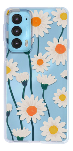 Funda Para Motorola Mujer Flores Margaritas Uso Rudo Tpu