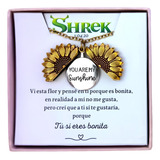 Collar Girasol Shrek Dije Regalo Para Mujer Joyería Promesa