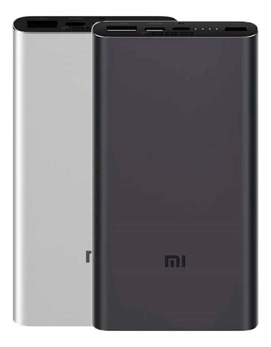 Bateria Externa 10000 Mah Mi Power Bank 2s Color Negro
