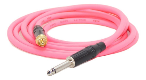 Cable Plug Mono A Rca Rosa Fluo 2 Mts Amphenol Hamc