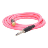 Cable Plug Mono A Rca Rosa Fluo 2 Mts Amphenol Hamc