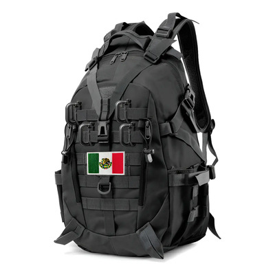 Mochila Táctica Militares Multifuncional De 45l Y Accesorios Color Black-2 | Meses sin interés