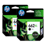 Kit Cartuchos Hp 662 Xl Originais  Negro+color