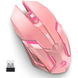 Ratón Gamer Uciefy X96 Led Inalambrico Rosa