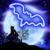 ¡señal De Murciélago Para Halloween En Azul!