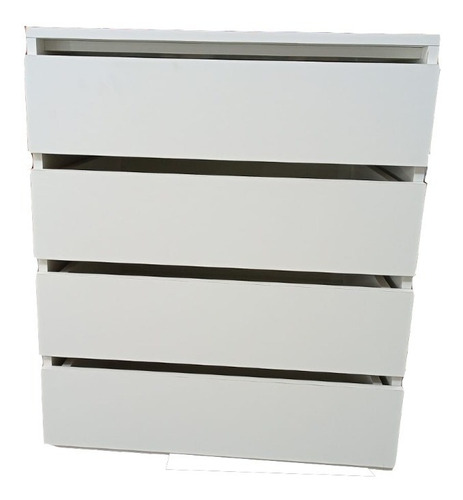 Gaveteiro Mdf Branco Tx C/ 4 Gavetas 60cm Lx70cm A X48,5cm P